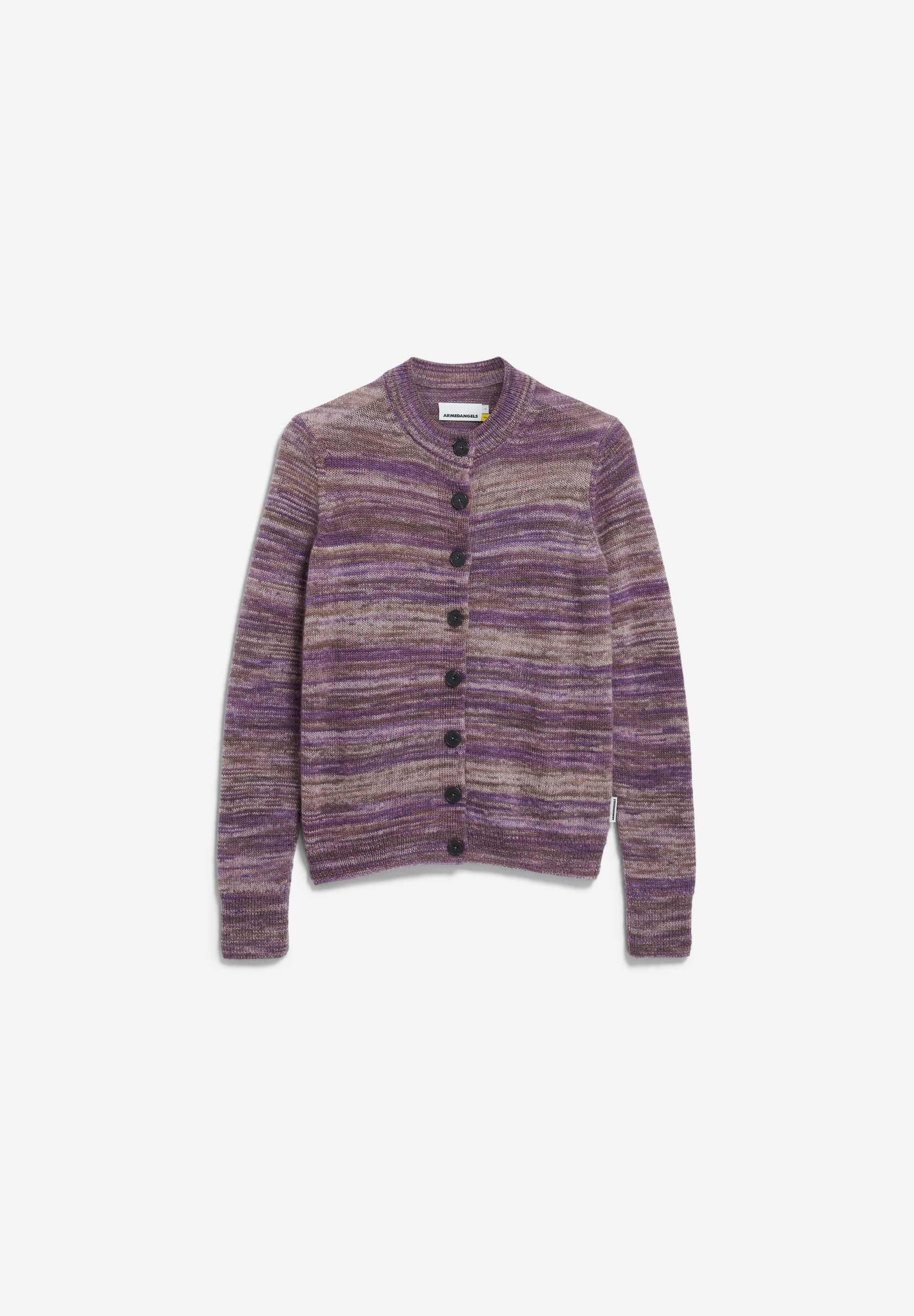 AMILDAA STAMPATO STRICKPULLOVER | orchid-walnut creme - Image 6
