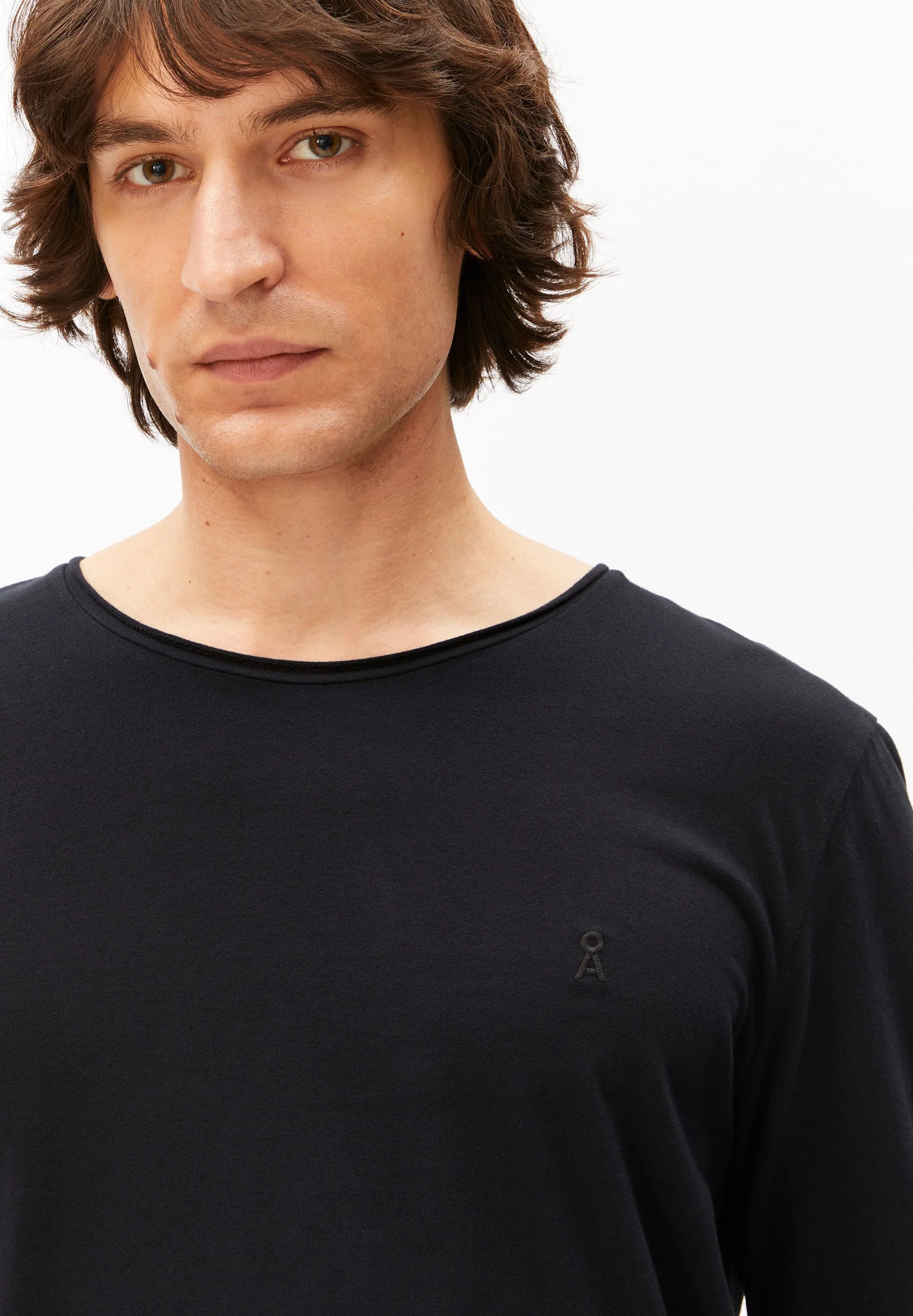 JAAMES BRUSHED LANGARMSHIRT | black - Image 3