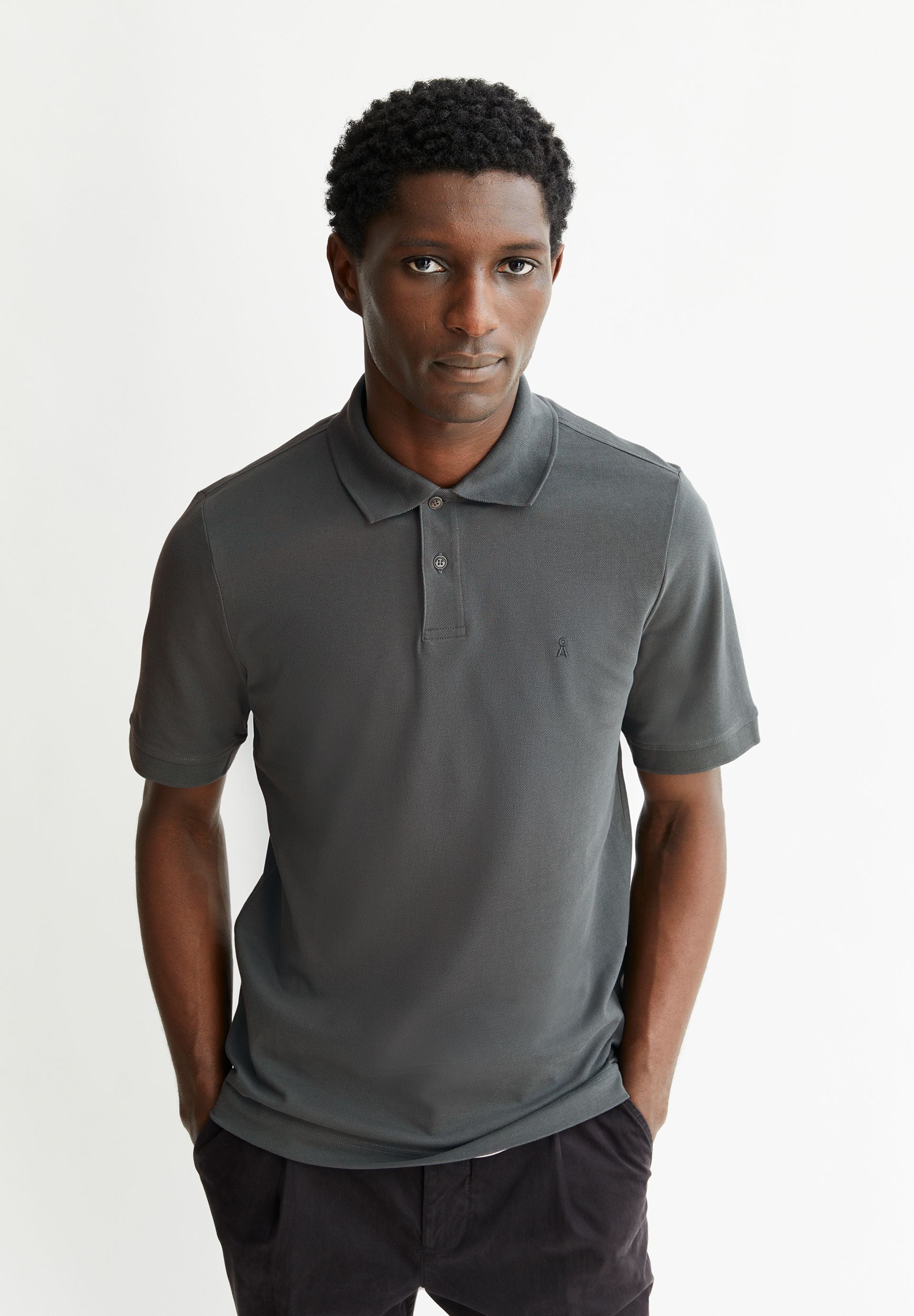 MAARIO POLOSHIRT | space steel - Image 4